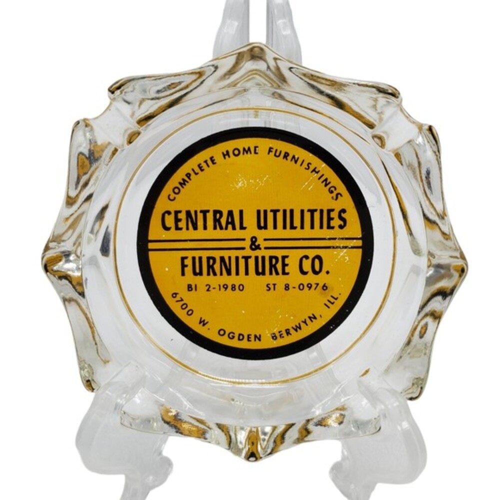 Vintage Ashtray Central Utilities‎ & Furniture Co